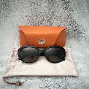Tory Burch Women's Black Cat-Eye Sunglasses